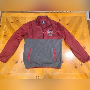South Carolina Gamecocks quarter zip pullover size Medium.